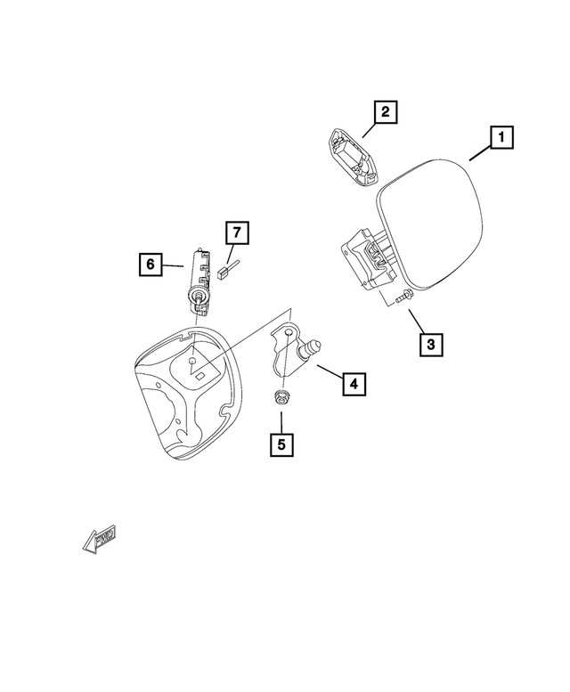 « 68314496AA – Body Sheet Metal Except Doors : Câblage Connecteur pour Mopar Image »