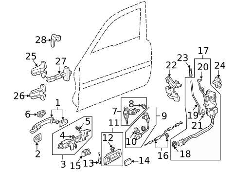 Door for 1996 Acura RL #0