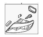 4L0941030AK - : Headlamp Assembly for Audi: Q7 Image
