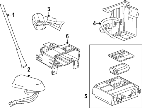 Communication System Components for 2024 Chevrolet Trax #0