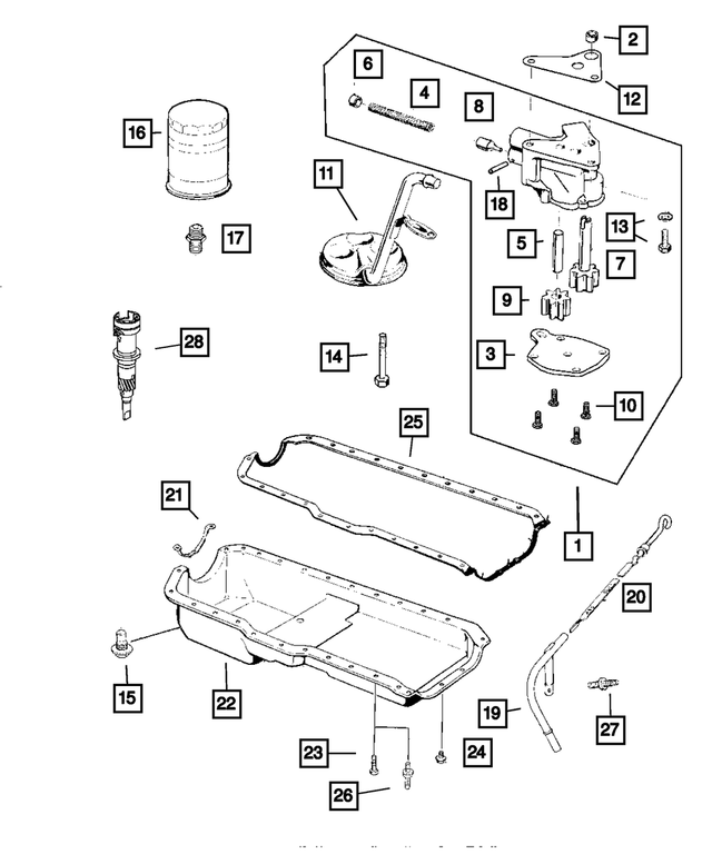 6022235 - Engine 4.0L Six Cylinder: Hex Head Bolt And Washer for Mopar Image