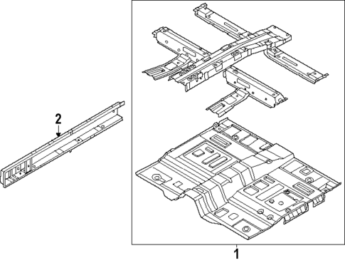 Floor for 2022 Hyundai Santa Fe #0