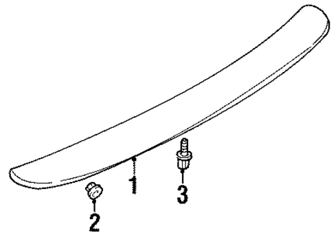 Spoiler for 2000 Chrysler Sebring #0