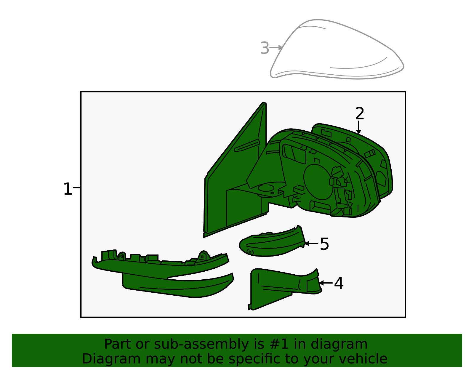 87940-42D30 - Door Mirror Left 2016-2018 Toyota RAV4 | Longo