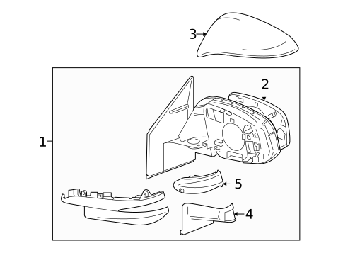 Outside Mirrors for 2013 Toyota RAV4 #1