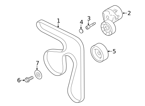 Belts & Pulleys for 2014 Subaru Forester #0