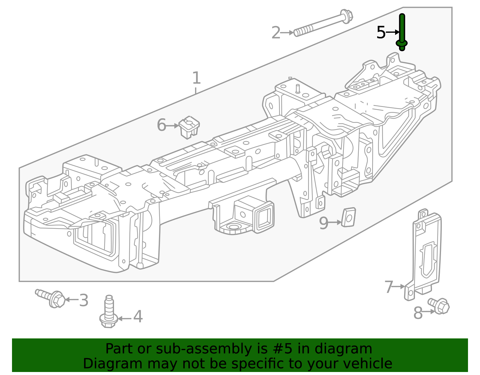 2024-2026 GMC Hummer EV SUV Impact Bar Rivet 11611792 GM ...