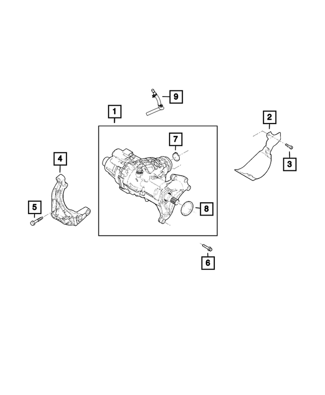 « 68738357AA – Differential and Drive Line : Boite De Transfert pour Mopar Image »