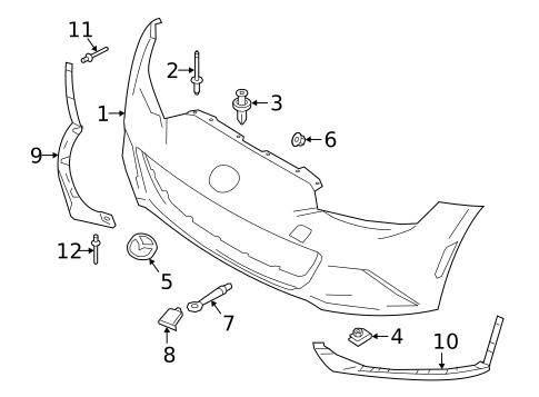 Bumper & Components - Front for 2019 Mazda MX-5 Miata #0