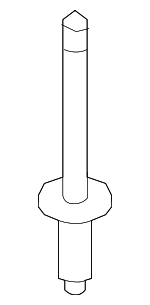 BN8F50355 - Body: Bumper Cover Rivet for Mazda Image