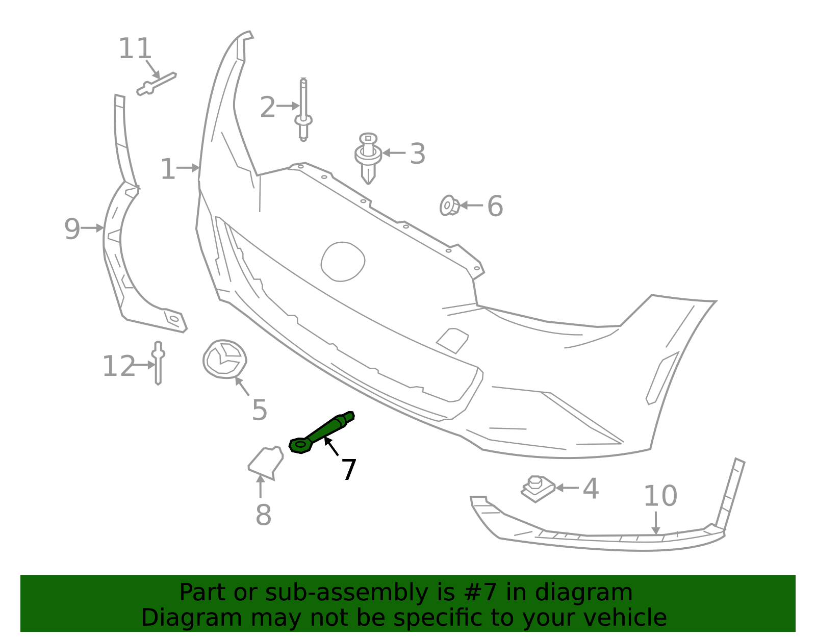 Genuine OEM Mazda Front Tow Hook KD53-50-EJ1B - KD5350EJ1B