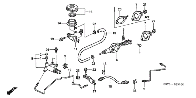 Clutch Master Cylinder for 2000 Honda Insight #0