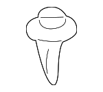 6792132010 - Body: Finish Plate Retainer for Toyota: Avalon, Camry, Celica, Corolla, Paseo, Supra Image