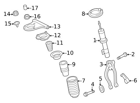 Struts & Components for 2006 Lincoln Zephyr #0