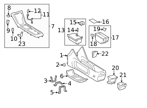 Interior Trim - Rear Door for 2006 Toyota Highlander #2