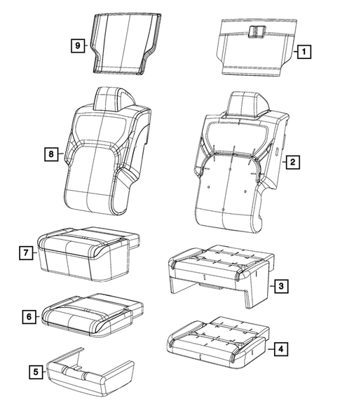 Front Seats - First Row for 2020 Ram 1500 #1