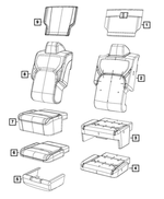 6RP53LA8AD - : Front Seat Cushion Cover for Mopar Image