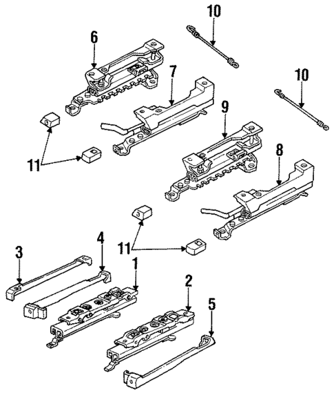 Seats & Track Components for 1996 Buick LeSabre #0