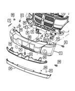 68003841AA - : Leg Deflector, Export for Mopar Image
