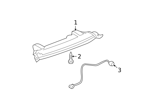 High Mounted Stop Lamp for 2017 GMC Acadia Limited #0