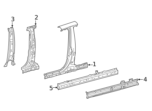 Center Pillar & Rocker for 2019 Toyota Avalon #0