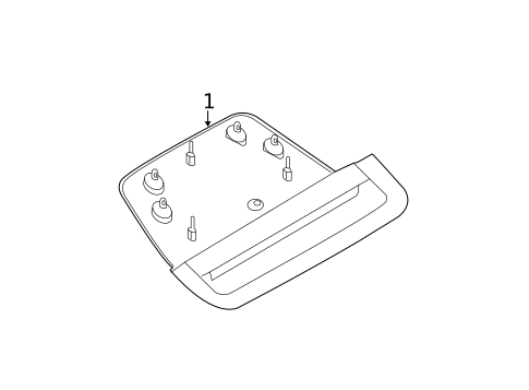 High Mounted Stop Lamp for 2014 BMW 328i #0