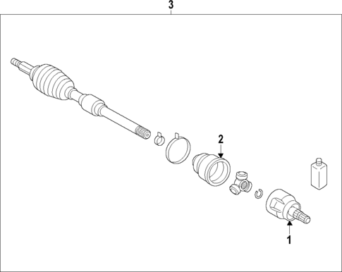 Axle Shafts & Joints for 2023 Mitsubishi Outlander Sport #0
