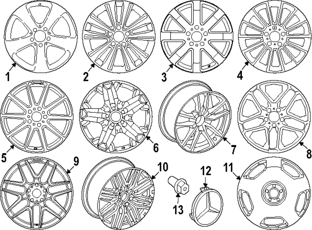 463-401-20-00-7X71 - Wheel AMG Forged 55.9 Cm (22 Inch) | Mercedes-Benz ...