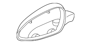 99673162000G2L - Body: Door Mirror Housing for Porsche Image