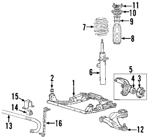 Suspension Components for 2008 Jaguar X-Type #1