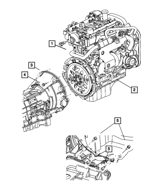 154877AA - Automatic Transmission Multi-Speed: Hex Head Screw And Washer for Mopar Image