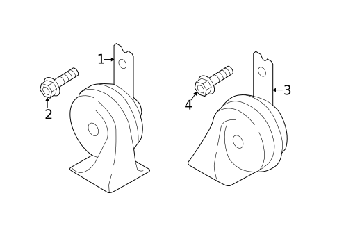 Horn for 2019 Hyundai Elantra #0