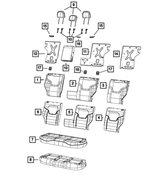 7ER34LXHAA - Interior Trim: Rear Seat Back Cover for Mopar Image image