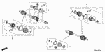 44014T6Z305 - Chassis: JOINT SET, OUTBOARD for Honda Image image