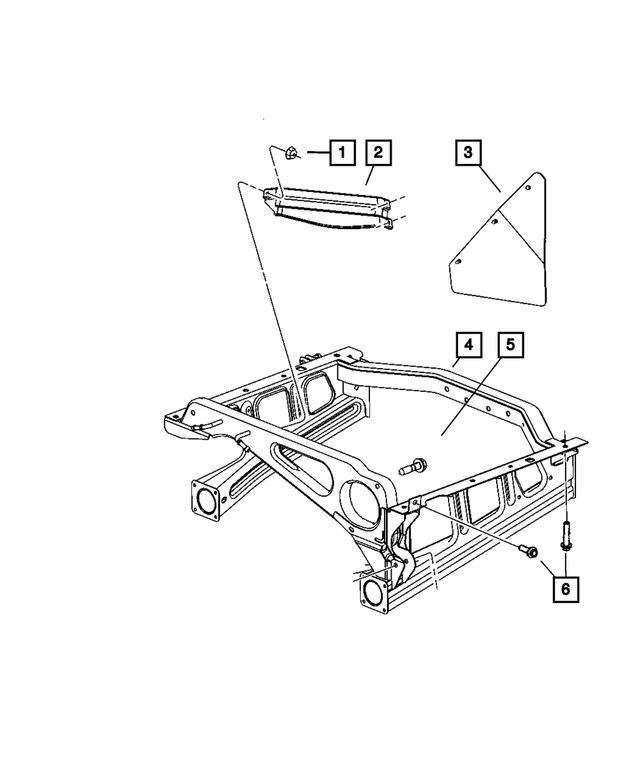 52124516AB - Rear Suspension: Spare Tire Shield, Secondary for Mopar Image