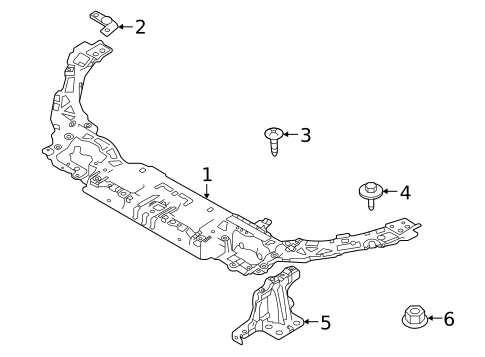 Radiator Support for 2021 Jaguar E-Pace #0