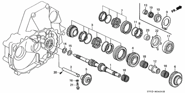 MT Mainshaft for 1997 Acura CL #0