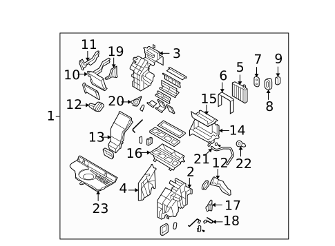 HVAC Case for 2010 Hyundai Santa Fe #0