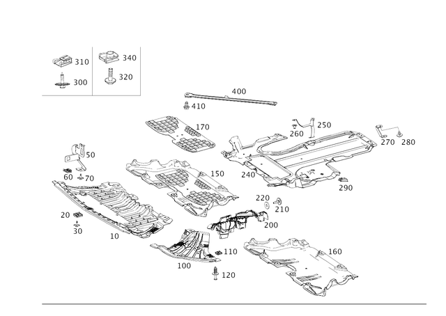 2575240100 - Chassis Sheet Metal/Air Intake: Holder for Mercedes-Benz Image image