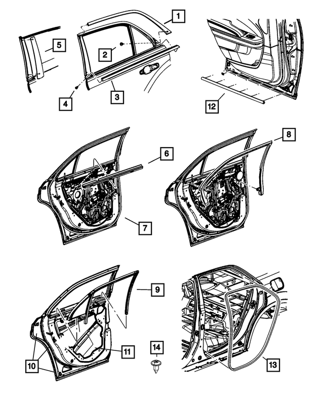 6509610AA - Doors, Door Mirrors and Related Parts: Screw, Right for Mopar Image image