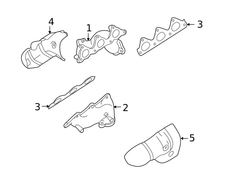Exhaust Manifold for 2002 Mitsubishi Montero #0