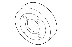 1996-2009 GM Engine Water Pump Pulley 19367394 | GM OEM Parts Outlet