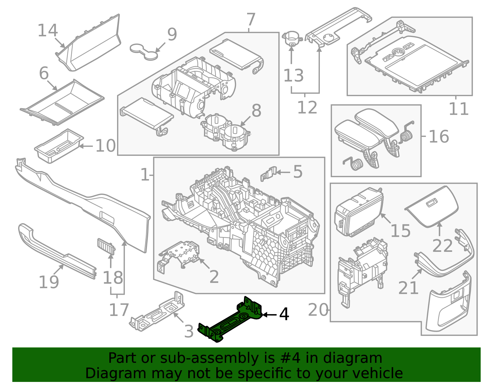 Console Bracket SL1Z-40045B34-A | Miracle Ford Parts