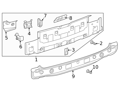 Rear Body for 2020 Volkswagen Atlas Cross Sport #0