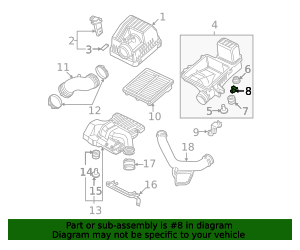 Pair Of Honda Air Cleaner Filter Box Intake Clips 1996-2016 – OEM 17217-P2J-300 – Alloy Silver – 2-Year Warranty – Japan Made