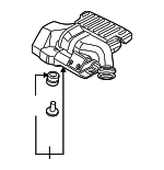 17235RMX000 - : Engine Air Intake Resonator for Honda: Civic Image