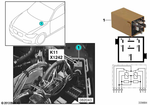 61368384505 - Vehicle Electrical System: Double Relay, Green-Brown for BMW Image
