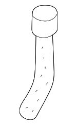 8D0121109M - Cooling System: Hose for Volkswagen Image