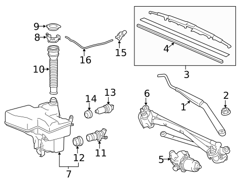 Wiper & Washer Components for 2019 Lexus GS F #0