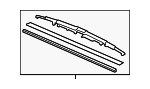 8521230480 - Body: Wiper Blade for Lexus: GS F, GS Turbo, GS200t, GS300, GS350, GS450h Image